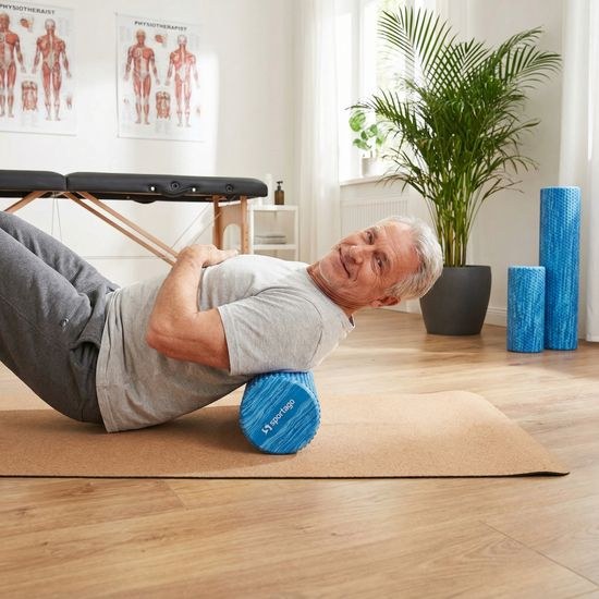 Yoga válec Sportago Seymour, modrý