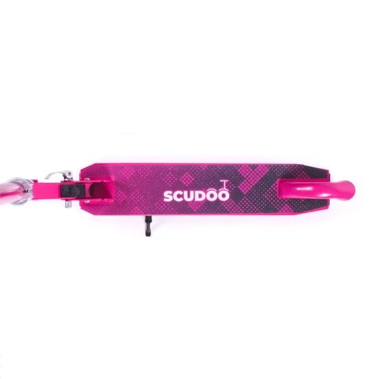 Koloběžka Scudoo Teeno Pro se svítícími kolečky - růžová