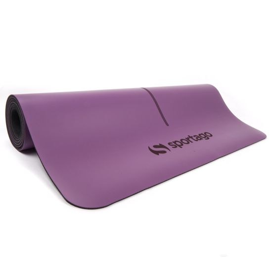 Gumová jogová podložka Sportago Amita 185x68x0,45 cm