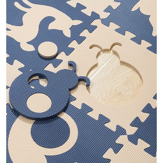 Puzzle podložka Sportago Easy-Lock 30x30x1 cm, 9 ks, zvieratá