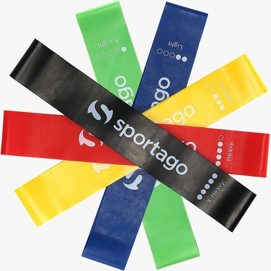 Sportago set odporových gum a klouzavých disků