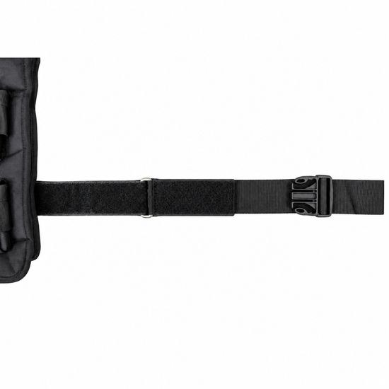 Detail nastavitelného obvodového popruhu a přezky vesty Sportago 10 kg