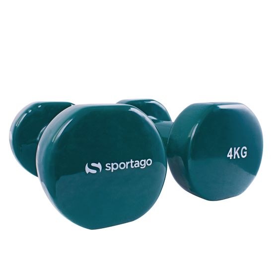 Vinylová činka Sportago Kirby, 2x4kg, zelená