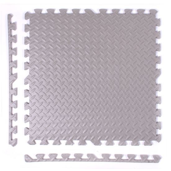 Puzzle podložka Sportago Easy-Lock 60x60x1,2 cm, 4 ks, šedá