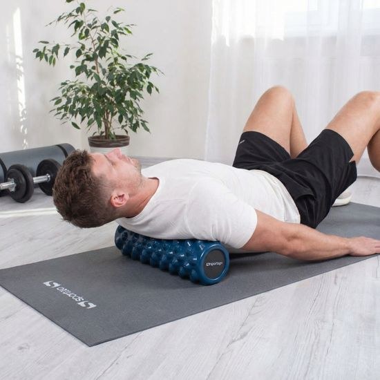 Yoga válec Sportago Spiller, tmavě modrá