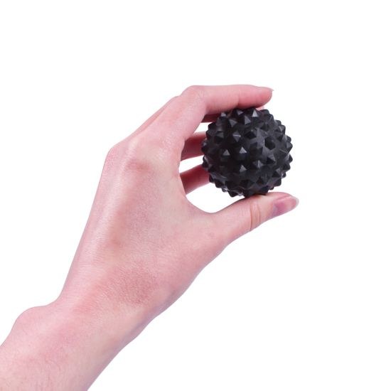 Sportago Lumi masážna loptička 6,5 cm - čierna