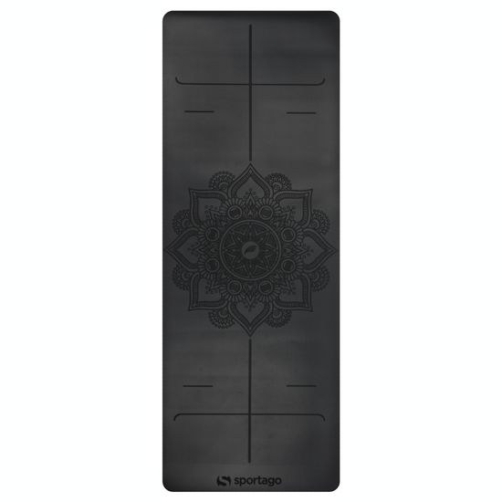 Gumová jogová podložka Sportago Amita 185x68x0,45 cm