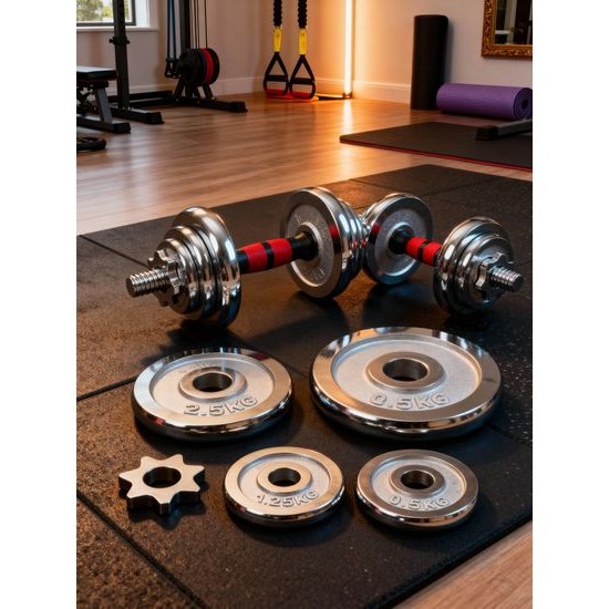 Sportago Premium set jednoručných nakladacích činiek 2x15 kg