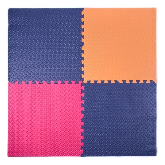 Puzzle podložka Sportago Easy-Lock 60x60x1,2 cm, 4 ks, tmavo modrá