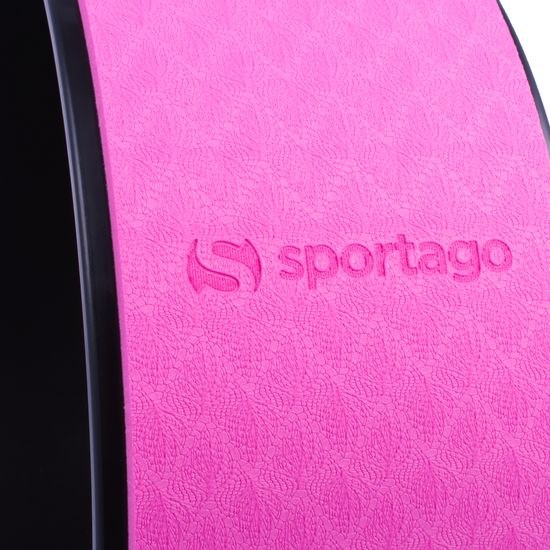 Yoga Wheel Sportago Jiwa, černo-růžová