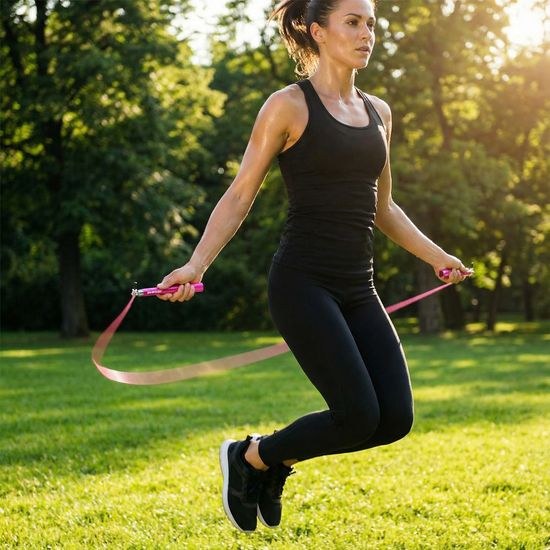 Švihadlo Sportago CrossFit Speed Pro Ružová