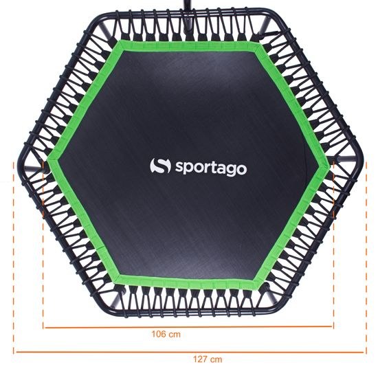 Sportago Whee Ready jumping trampolína 127 cm, zelená