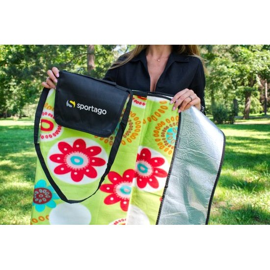 Sportago Flowers pikniková deka 180x180 cm
