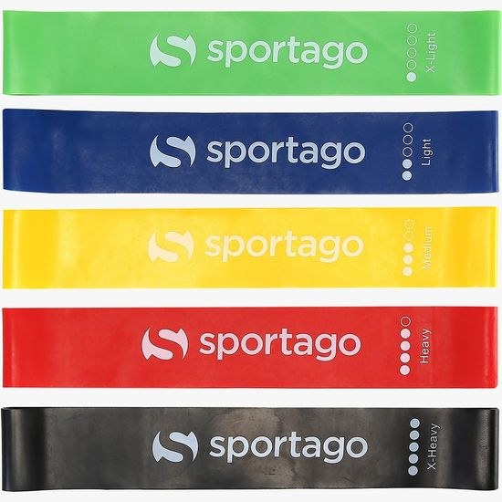 Sportago set odporových gum a klouzavých disků