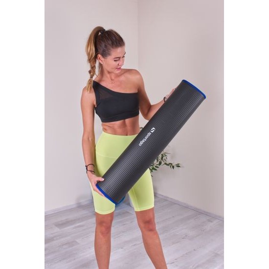 Podložka na cvičení Sportago Tender 180x80x1 cm, černá