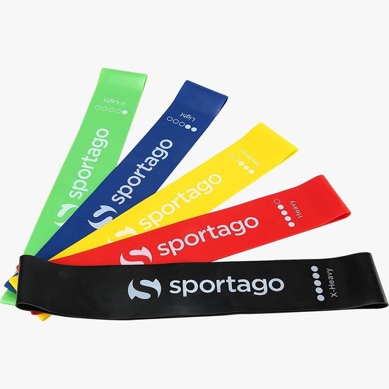 Sportago set odporových gum a klouzavých disků
