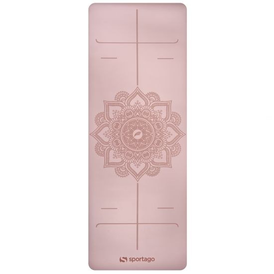 Gumová jogová podložka Sportago Amita 185x68x0,45 cm