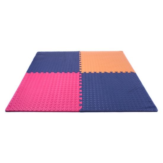 Puzzle podložka Sportago Easy-Lock 60x60x1,2 cm, 4 ks, tmavo modrá