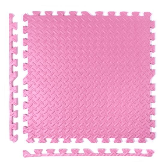 Puzzle podložka Sportago Easy-Lock 60x60x1,2 cm, 4 ks, růžová