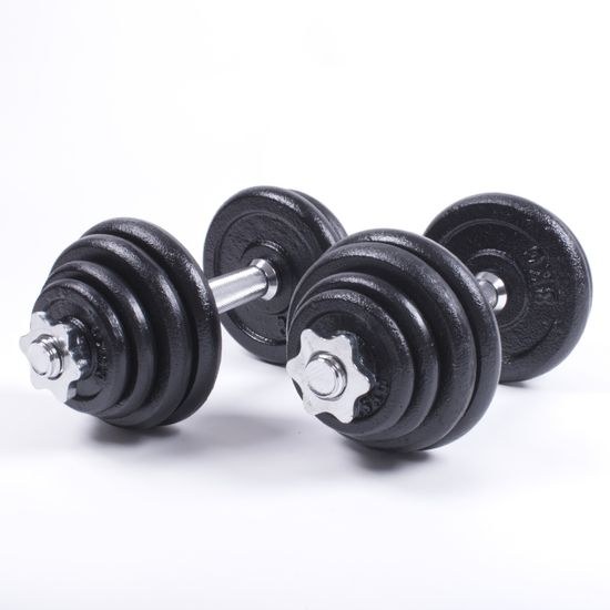 Sada jednoručných nakladacích činiek 2x15 kg Sportago Fader 30mm