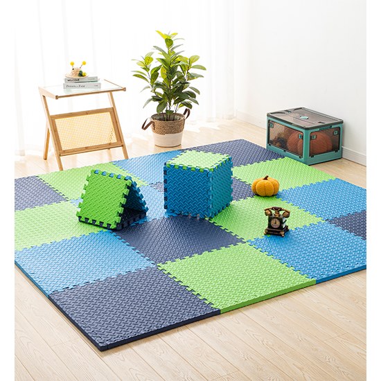 Puzzle podložka Sportago Easy-Lock 60x60x1,2 cm, 4 ks, tmavo modrá