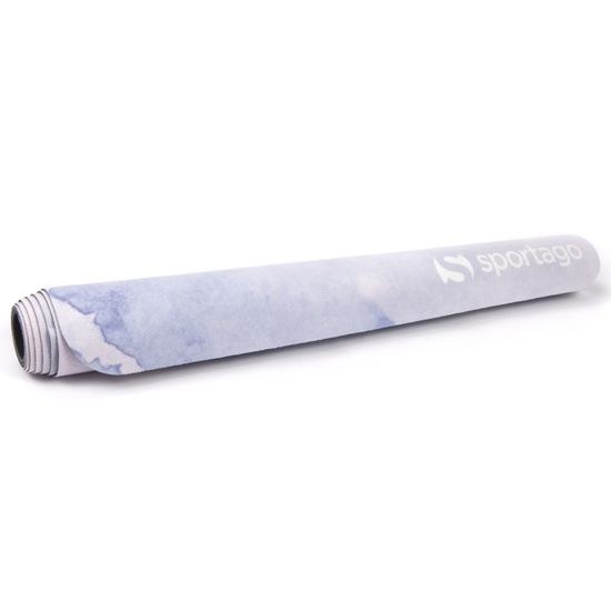 Prémiová semišová podložka na jogu Sportago 185x68x0,15 cm - Levanduľový zen