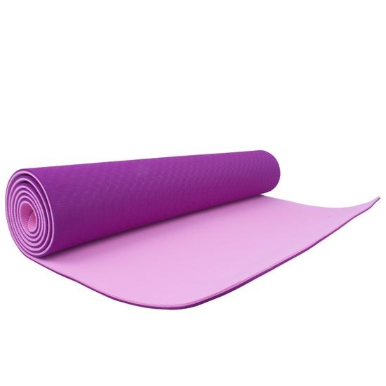 Podložka na cvičení Sportago TPE Yoga dvouvrstvá 173x61x0,6 cm Fialová