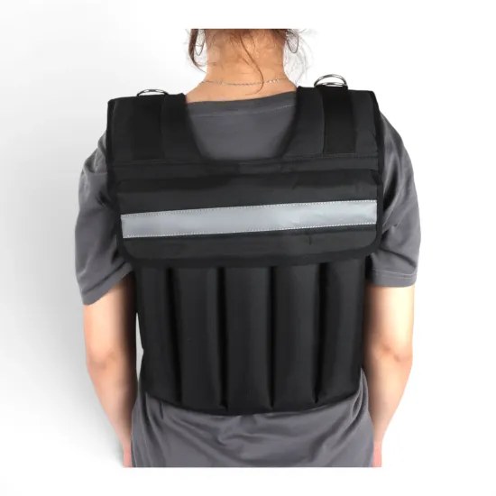 Zadní část vesty Sportago Gravus 10 kg s reflexním pruhem