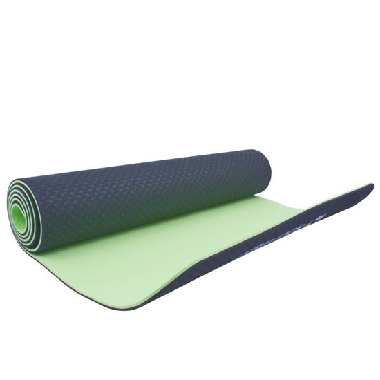 Podložka na cvičení Sportago TPE Yoga dvouvrstvá 173x61x0,6 cm Zelená