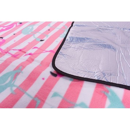Sportago Flamingos pikniková deka 200x200 cm