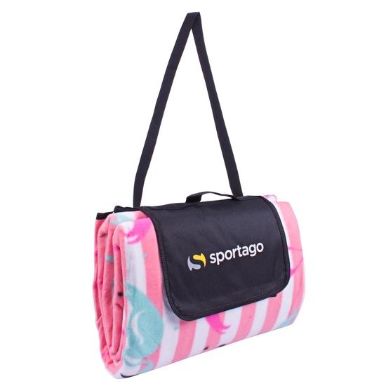 Sportago Flamingos pikniková deka 200x200 cm