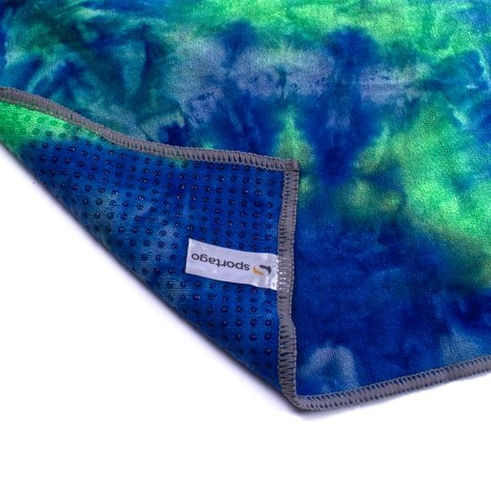 Yoga ručník Sportago anti-slip colors - zeleno-modrý