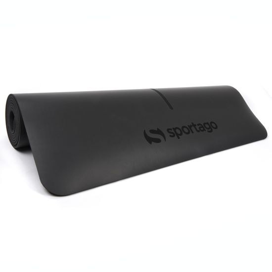 Gumová jogová podložka Sportago Amita 185x68x0,45 cm
