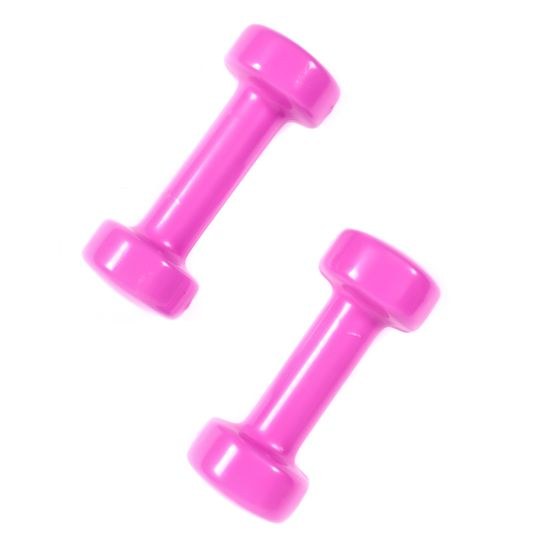 Vinylová činka Sportago Kirby, 2x2kg ružové