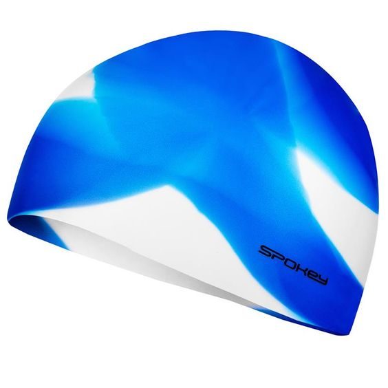ABSTRACT-Plavecká čepice silikonová modrá s bílým