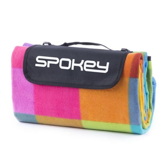 Spokey PICNIC COLOUR-Pikniková deka s popruhom 130x150 cm