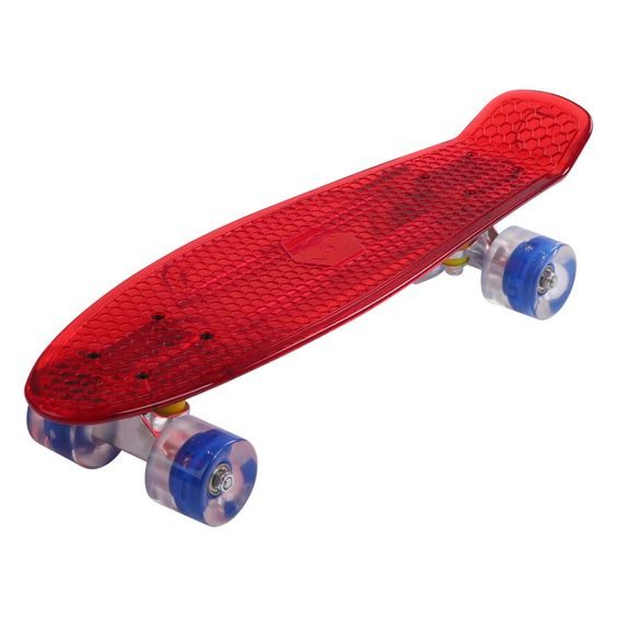 Penny Skateboard Maronad Transparent - červený