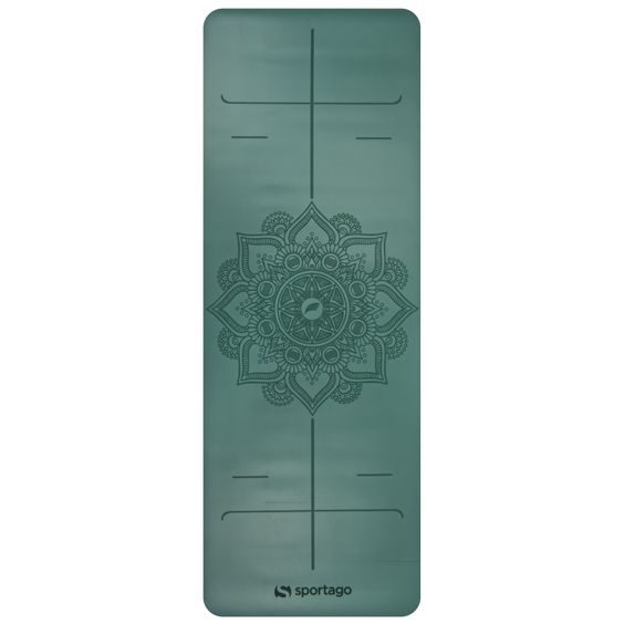 Gumová jogová podložka Sportago Amita 185x68x0,45 cm