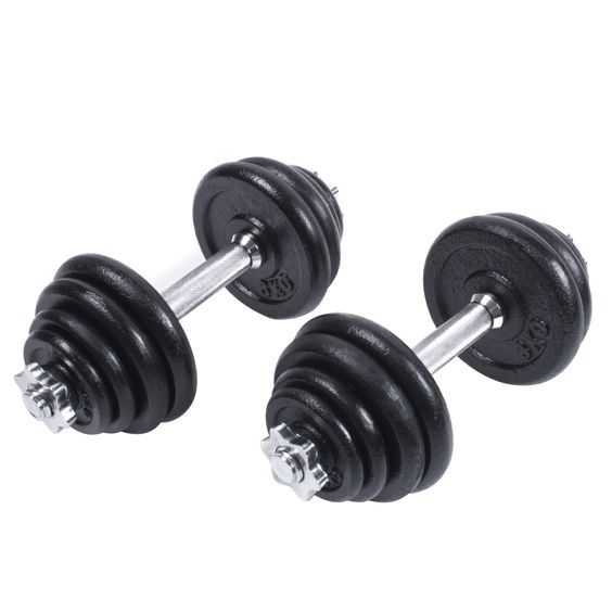 Set jednoručních nakládacích činek 2x15 kg Sportago Fader 30mm