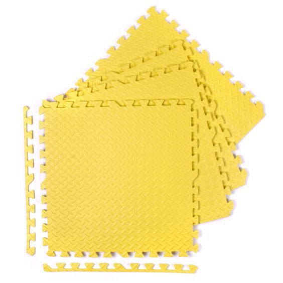 Puzzle podložka Sportago Easy-Lock 60x60x1,2 cm, 4 ks, žlutá