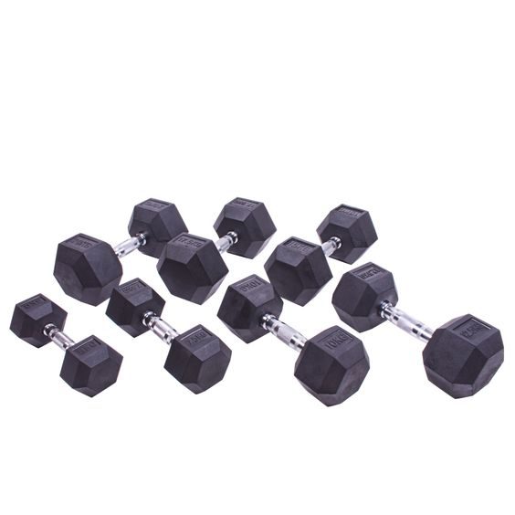 Sada jednoručních činek Sportago Hexagon