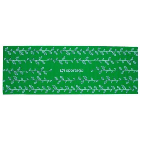 Podložka na cvičenie Sportago Yoga Graffi 173x61x0,4 cm, zelená