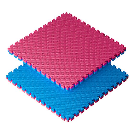Sportago Tatami Taekwondo podložka 100x100cm červená-modrá
