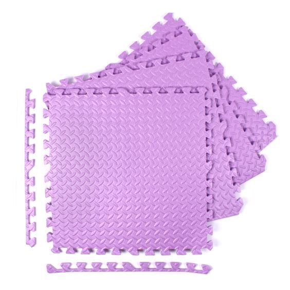 Puzzle podložka Sportago Easy-Lock 60x60x1,2 cm, 4 ks, fialová