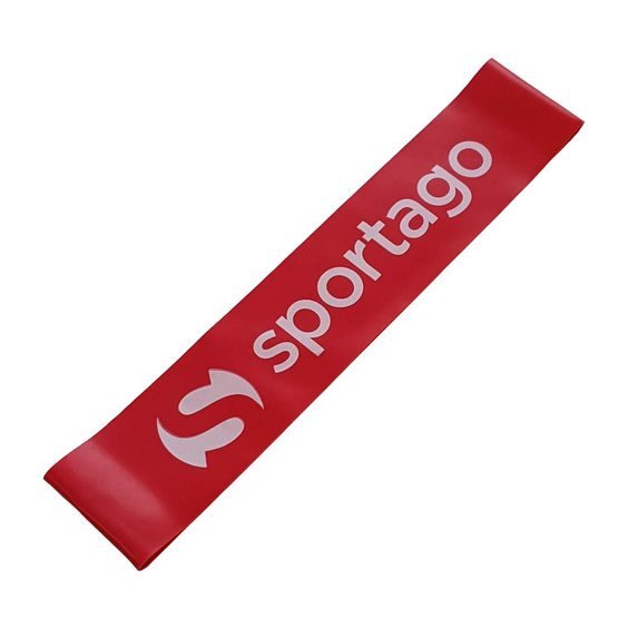 Gumový pás Sportago Stretch Medium 25 cm Červená