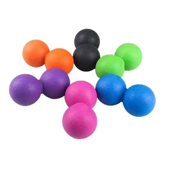 Masážní TPE dvojmíček Sportago 12x6 cm