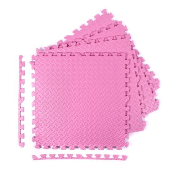 Puzzle podložka Sportago Easy-Lock 60x60x1,2 cm, 4 ks, růžová