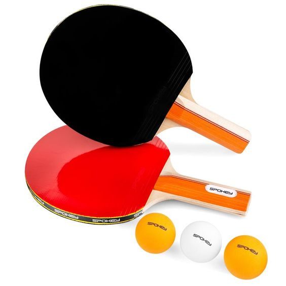 Spokey STANDARD SET-Sada na pingpong *, 2 pálky, 3 loptičky, rovná rukoväť