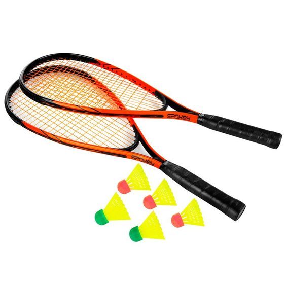 Spokey Spike Sada na crossminton - 2 x raketa, 5 x loptička, obal