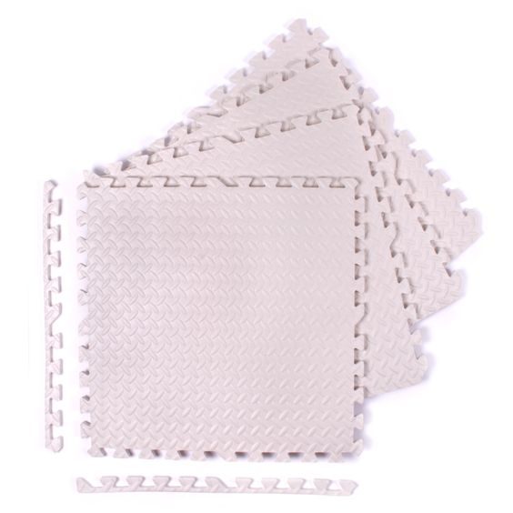 Puzzle podložka Sportago Easy-Lock 60x60x1,2 cm, 4 ks, bílá